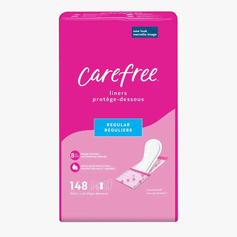 Carefree Panty Liners, Regular Liners, Wrapped, 148ct